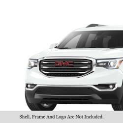 APS - APS Stainless Billet Bumper Grille Black 17-19 GMC Acadia GR07FFD16J - Image 1
