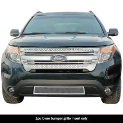 APS - APS Wire Mesh Bumper Grille Polish 11-15 Ford Explorer GR06GEE59T - Image 1