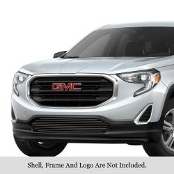 APS - APS Stainless Billet Bumper Grille Black 18-21 GMC Terrain GR07FFD19J - Image 1