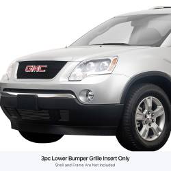 APS - APS Stainless Billet Bumper Grille Black 07-12 GMC Acadia GR07FFE14J - Image 1