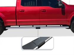 APS - APS IStep W2W 5" Running Boards Brushed F150/Super Duty Crew IB06WAG5LA - Image 1
