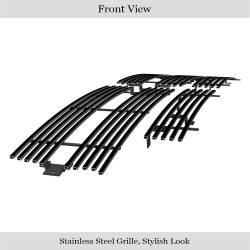 APS - APS Stainless Billet Grille Black for 94-01 Dodge RAM Trucks GR04HGI14J - Image 2