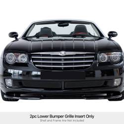 APS - APS GR18GFE26H Wire Mesh Bumper Grille Black for 04-08 Chrysler Crossfire - Image 1