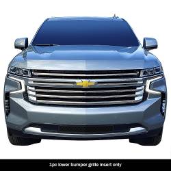 APS - APS Wire Mesh Bumper Grille Black 21-25 Chevrolet Tahoe GR03GEB80H - Image 1