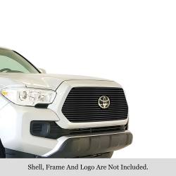 APS - APS Stainless Billet Grille Black for 18-19 Toyota Tacoma GR20HFJ31J - Image 1