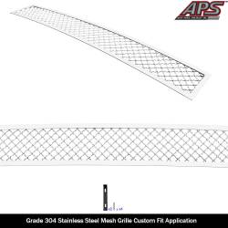 APS - APS Wire Mesh Bumper Grille Polish 20-22 Ford Super Duty GR06GEJ66S - Image 2
