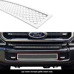 APS - APS Wire Mesh Bumper Grille Polish 20-22 Ford Super Duty GR06GEJ66S - Image 1