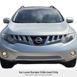APS - APS Wire Mesh Bumper Grille Polish for 09-10 Nissan Murano GR14GEE68T - Image 1
