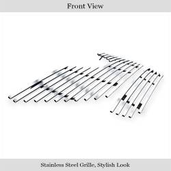 APS - APS Stainless Billet Grille Brushed for 07-09 Toyota Camry GR20HGH40C - Image 2