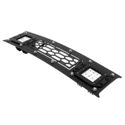 APS - APS GR06LFD01L Laser Cut Stainless Bumper Grille Black for 18-20 Ford F150 - Image 2