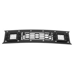 APS - APS GR06LFD01L Laser Cut Stainless Bumper Grille Black for 18-20 Ford F150 - Image 3