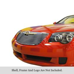 APS - APS Stainless Billet Grille Brushed for 04-08 Chrysler Crossfire GR18HFE25C - Image 1