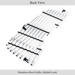 APS - APS Stainless Billet Grille Brushed for 04-08 Chrysler Crossfire GR18HFE25C - Image 3