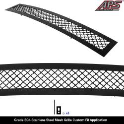 APS - APS Wire Mesh Bumper Grille Black 20-23 Silverado 2500/3500 GR03GEJ14K - Image 2