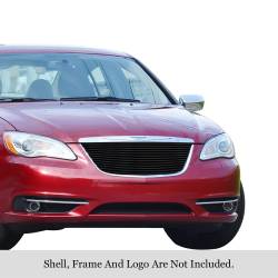 APS - APS Stainless Billet Grille Black for 11-14 Chrysler 200 GR18HFH72J - Image 1
