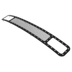 APS - APS Rivet Style Stainless Bumper Grille Black 11-16 Ford Super Duty GR06LFH29H - Image 2