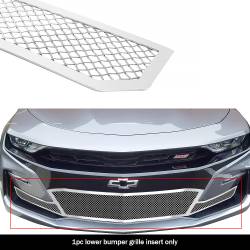 APS - APS Wire Mesh Bumper Grille Polish 19-24 Chevrolet Camaro 1SS/2SS GR03GEJ94T - Image 1