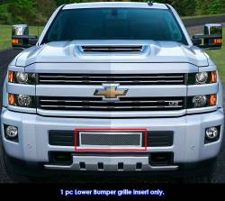 APS - APS Wire Mesh Bumper Grille Polish 15-19 Silverado 2500/3500 GR03GFC19T - Image 1