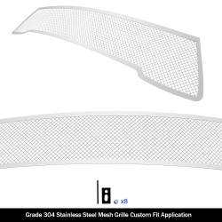 APS - APS Wire Mesh Bumper Grille Polish 16-18 Chevrolet Camaro SS GR03GFC66T - Image 2
