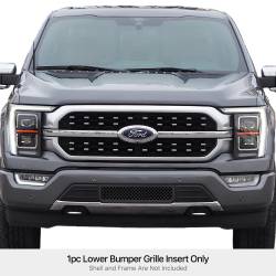 APS - APS GR06GFB34K Wire Mesh Bumper Grille Black for 21-23 Ford F150 - Image 1
