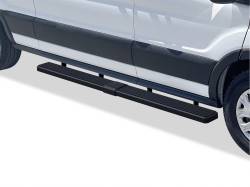 APS - APS IStep 6" Running Boards Black 15-25 Ford Transit Van IB06FDJ5B - Image 1