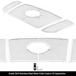 APS - APS Wire Mesh Grille Polish for 12-29 Nissan NV Van GR14GFC83T - Image 2