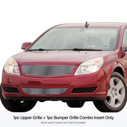 APS - APS Stainless Billet Grille Brushed 07-09 Saturn Aura GR19HGH96C - Image 1