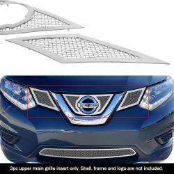 APS - APS Wire Mesh Grille Polish for 14-16 Nissan Rogue GR14GFC87T - Image 1