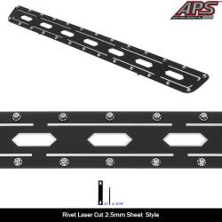 APS - APS Laser Cut Stainless Bumper Grille Black 04-05 Ford F150 GR06DEC51D - Image 2