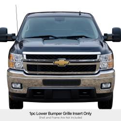 APS - APS GR03GFH32H Wire Mesh Bumper Grille Black for 11-14 Silverado 2500/3500 - Image 1