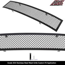 APS - APS Wire Mesh Bumper Grille Black for 16-19 Nissan Titan GR14GFC96H - Image 2