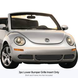 APS - APS Stainless Billet Bumper Grille Black for 06-11 VW Beetle GR22FEE16J - Image 1
