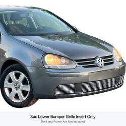APS - APS Stainless Billet Bumper Grille Brushed for 07-08 VW Rabbit GR22FEE35C - Image 1