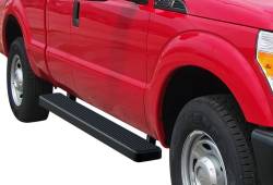 APS - APS IStep 6" Running Boards Black 99-16 Super Duty Extended IB06FJJ3B - Image 1