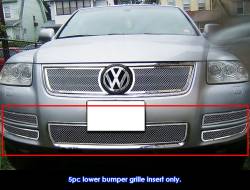 APS - APS Wire Mesh Bumper Grille Polish for 03-07 Volkswagen Touareg GR22GEH16T - Image 1