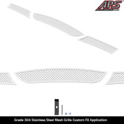 APS - APS Wire Mesh Bumper Grille Polish for 06-07 BMW 325I/330I GR23GEE24T - Image 2