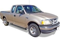 APS - APS IStep 6" Running Boards Brushed 99-03 Ford F150 Extended IB06FJJ8A - Image 2