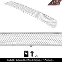 APS - APS Wire Mesh Bumper Grille Polish for 09-21 Nissan Frontier GR14GFD13T - Image 2