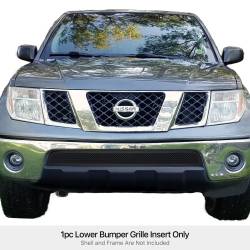 APS - APS Wire Mesh Bumper Grille Black for 05-08 Nissan Frontier GR14GFD33H - Image 1