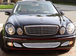 APS - APS Wire Mesh Bumper Grille Polish for 03-06 Mercedes E-Class GR26GEE18T - Image 1