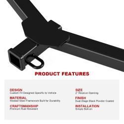 APS - APS Class III 2" Trailer Receiver Hitch for 06-18 Toyota RAV4 HT24CJA49 - Image 5
