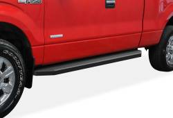 APS - APS H-Series Running Boards Black 04-14 Ford F150 Extended IB06RAG6H - Image 1