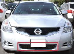 APS - APS Wire Mesh Bumper Grille Black for 10-12 Altima Sedan GR14GFG51H - Image 1