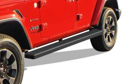 APS - APS IStep 5" Running Boards Black for 18-25 Wrangler JL 4DR IB10EAA1B - Image 1
