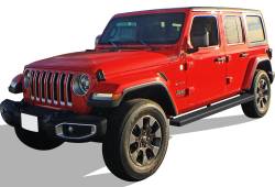 APS - APS IStep 5" Running Boards Black for 18-25 Wrangler JL 4DR IB10EAA1B - Image 2
