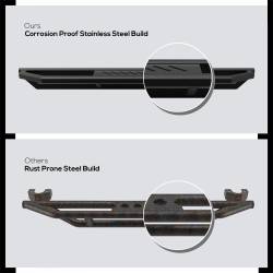 APS - APS Truck Armor Running Boards Black 07-18 Silverado/Sierra Reg IA03SAI6B - Image 4