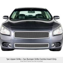APS - APS Wire Mesh Grille Polish for 09-14 Nissan Maxima GR14GGG74T - Image 1