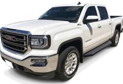 APS - APS H-Series Running Boards Black 07-18 Silverado/Sierra Crew IB03RJG1H - Image 2