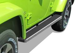 APS - APS IStep 5" Running Boards Brushed for 07-18 Wrangler JK 4DR IB10EAJ7A - Image 1