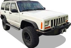 APS - APS IStep 5" Running Boards Brushed for 84-01 Cherokee XJ 4DR IB10EBA7A - Image 2